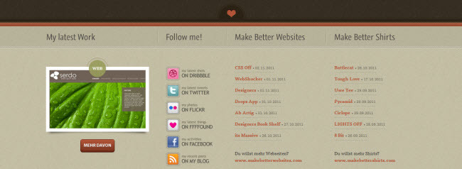 30個(gè)漂亮的頁腳網(wǎng)頁設(shè)計(jì)(2) 提升用戶體驗(yàn)與視覺美感